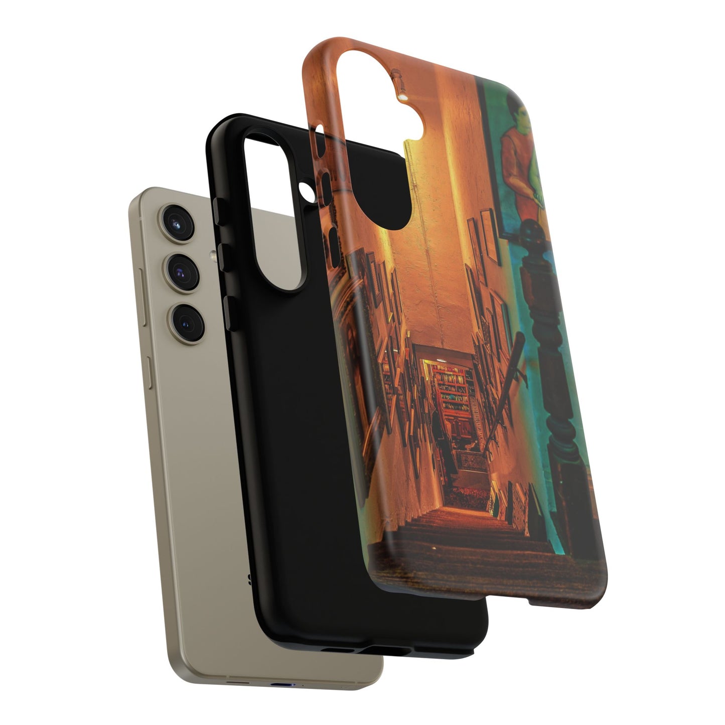 Vintage Gallery Staircase Tough Phone Case--Antique Store Art Phone Cover
