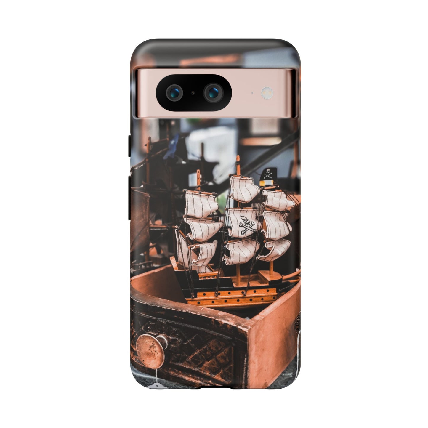 Vintage Ship-Inspired Phone Case, Nautical Design, Tough Phone Cover, Unique Gift for Sea Lovers, Perfect for Summer Adventures