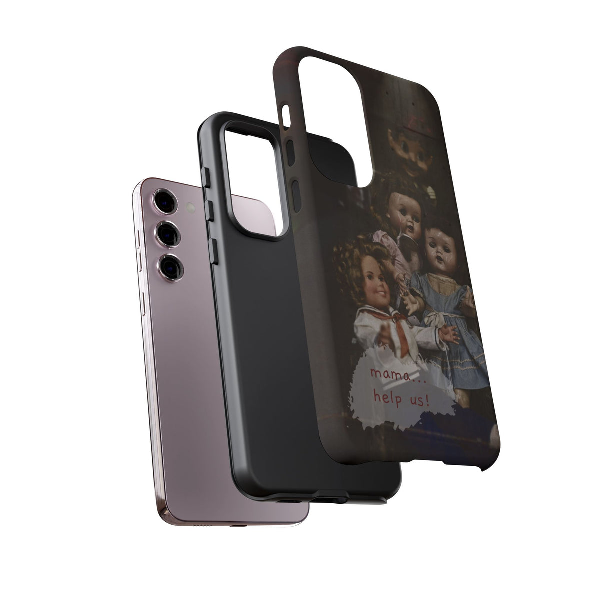 Personalized Creepy Doll Tough Phone Case – Gothic Vintage Graphic