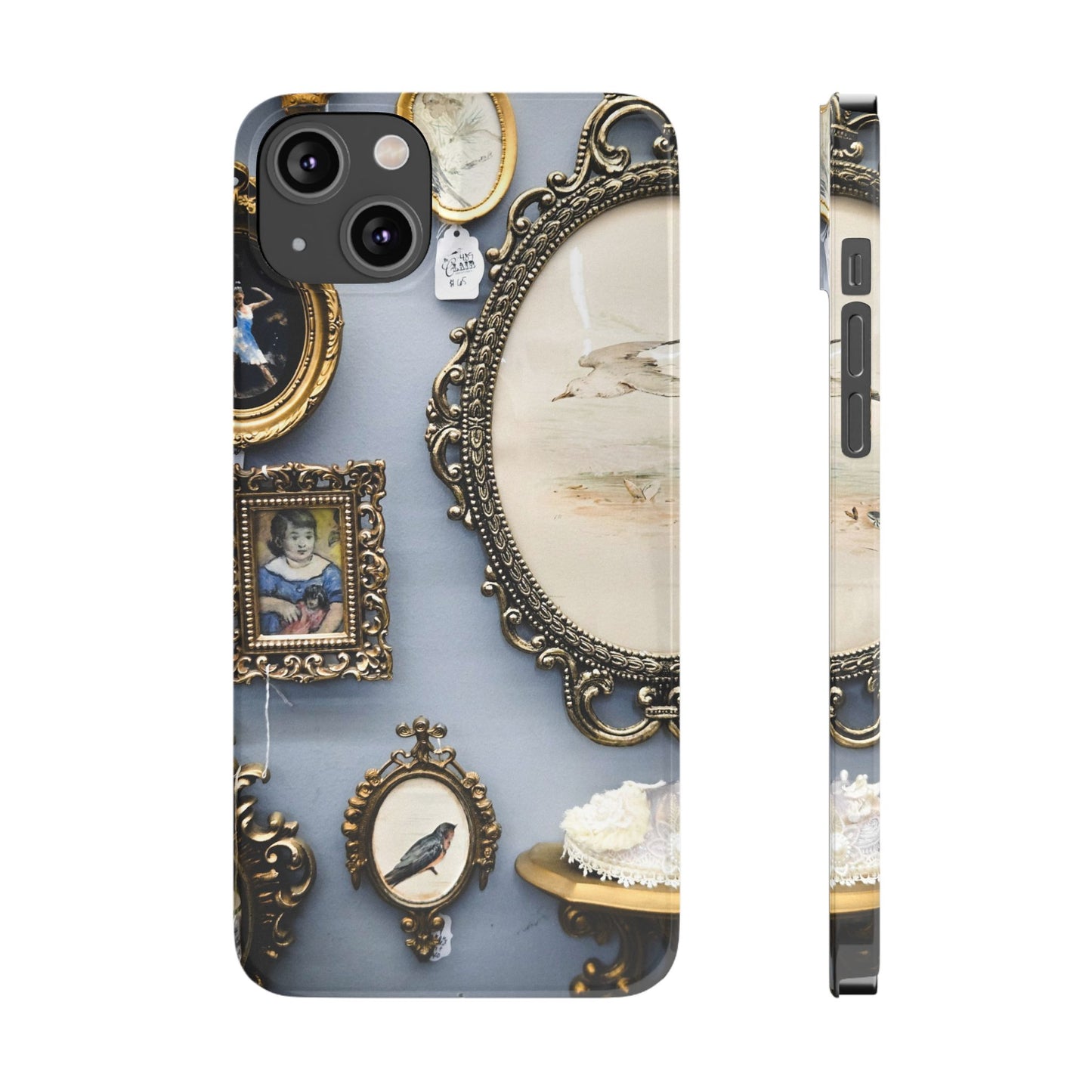 Framed Beauty Slim Phone Case – Vintage with a Twist