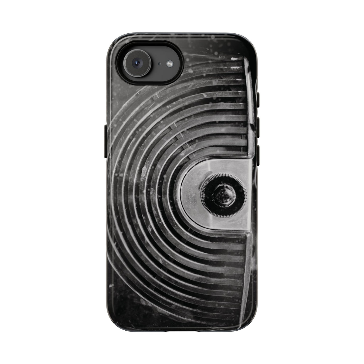 Vintage Radio Black & White Tough Phone Case – Dual-Layer Protective Cover