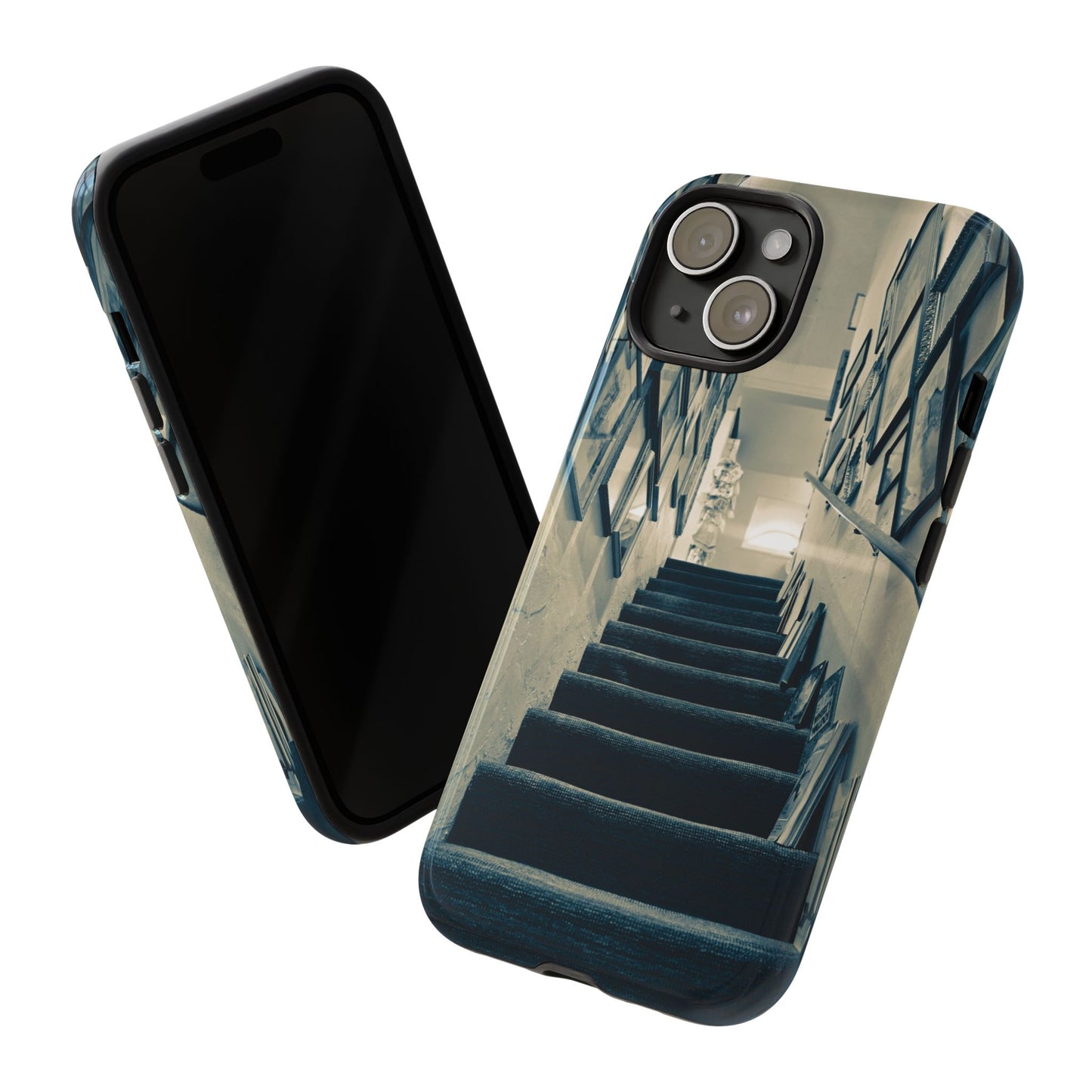 Vintage Boutique Stairway Tough Phone Case, Antique Shop Art Cover for iPhone, Samsung & Google Pixel