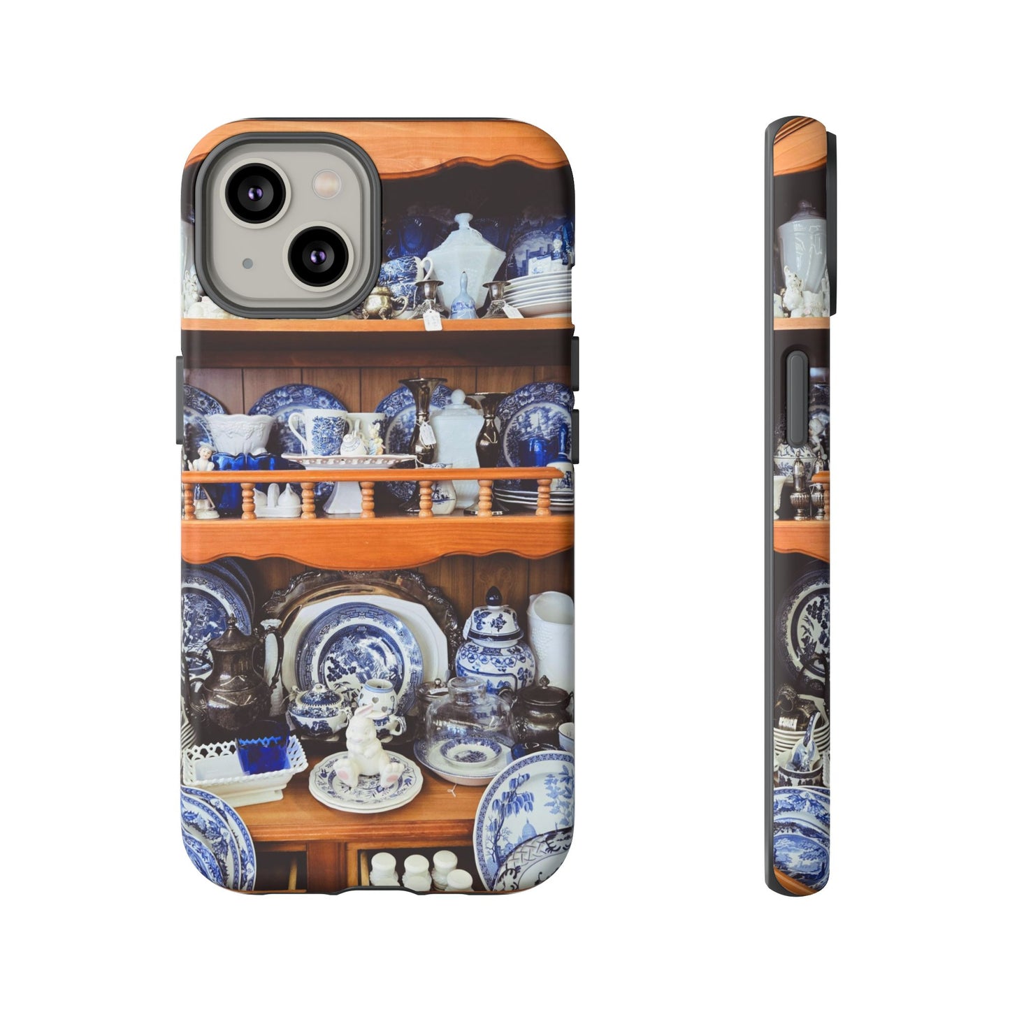 Blue & White Curio Charm Tough Phone Case. Classic China-Inspired Design with Timeless Elegance for Your iPhone, Samsung, or Google Pixel