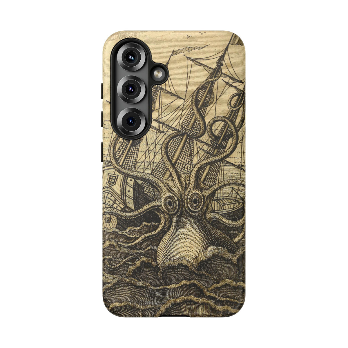 Vintage Kraken Tough Phone Case – Nautical Sea Monster Graphic