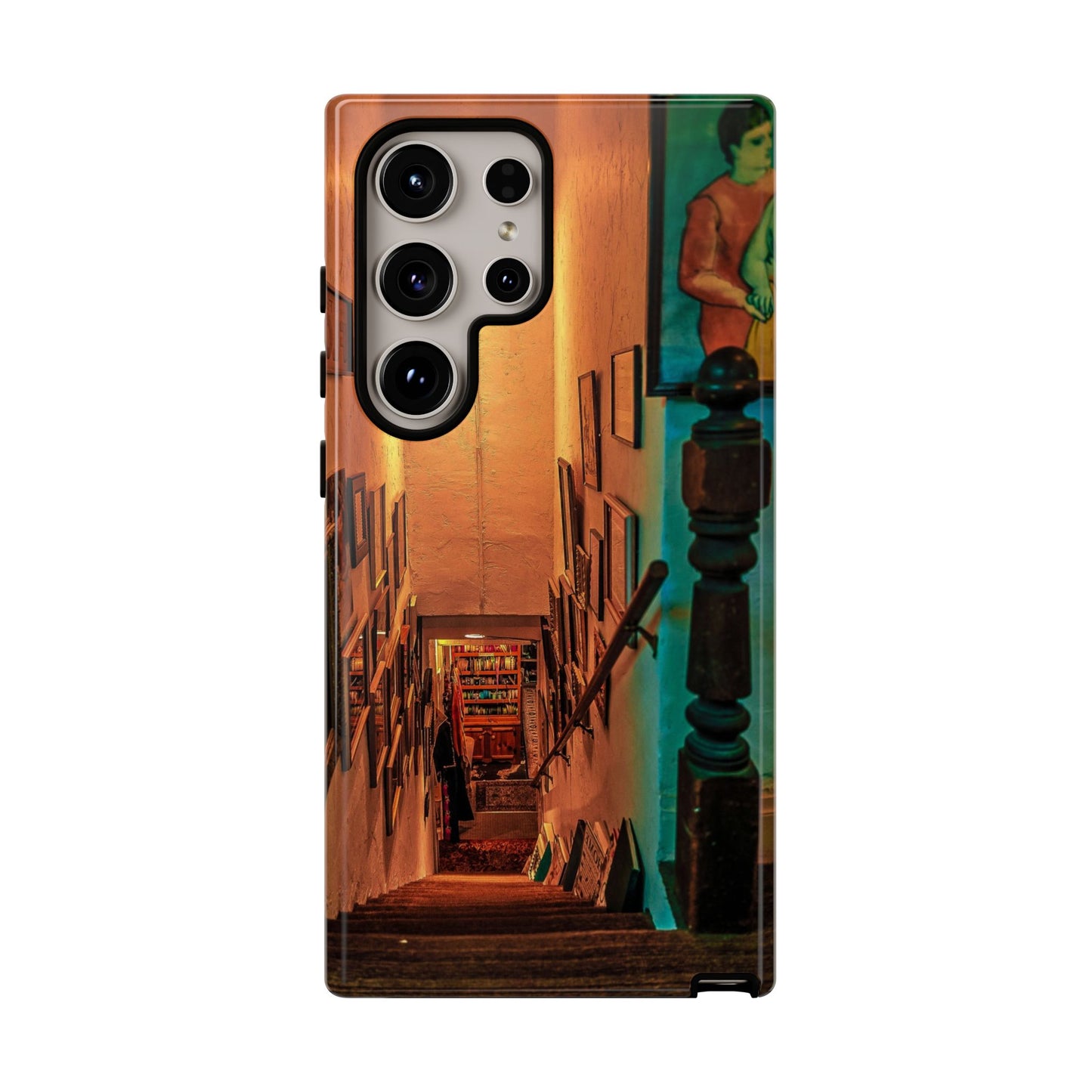 Vintage Gallery Staircase Tough Phone Case--Antique Store Art Phone Cover