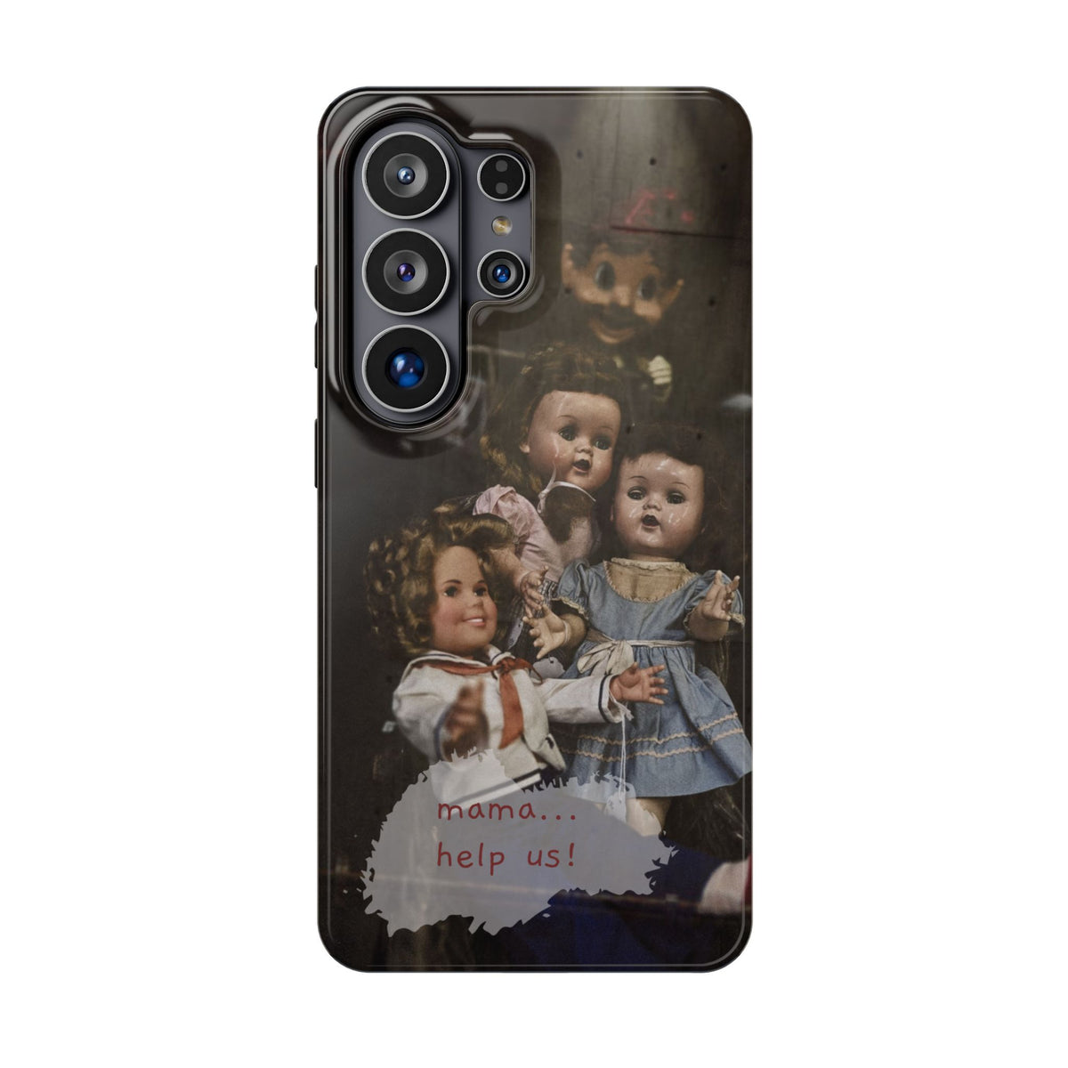 Personalized Creepy Doll MagSafe Tough Phone Case – Gothic Vintage Graphic