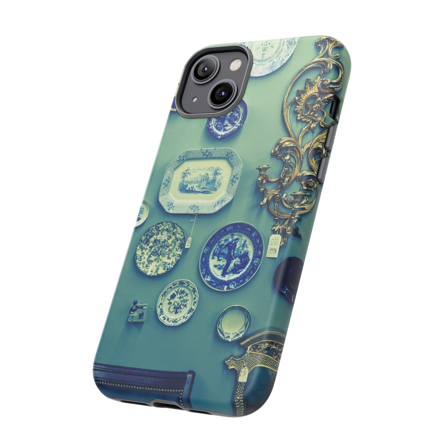 Antique Store Stairwell Phone Case--Vintage Gallery Wall Tough Case