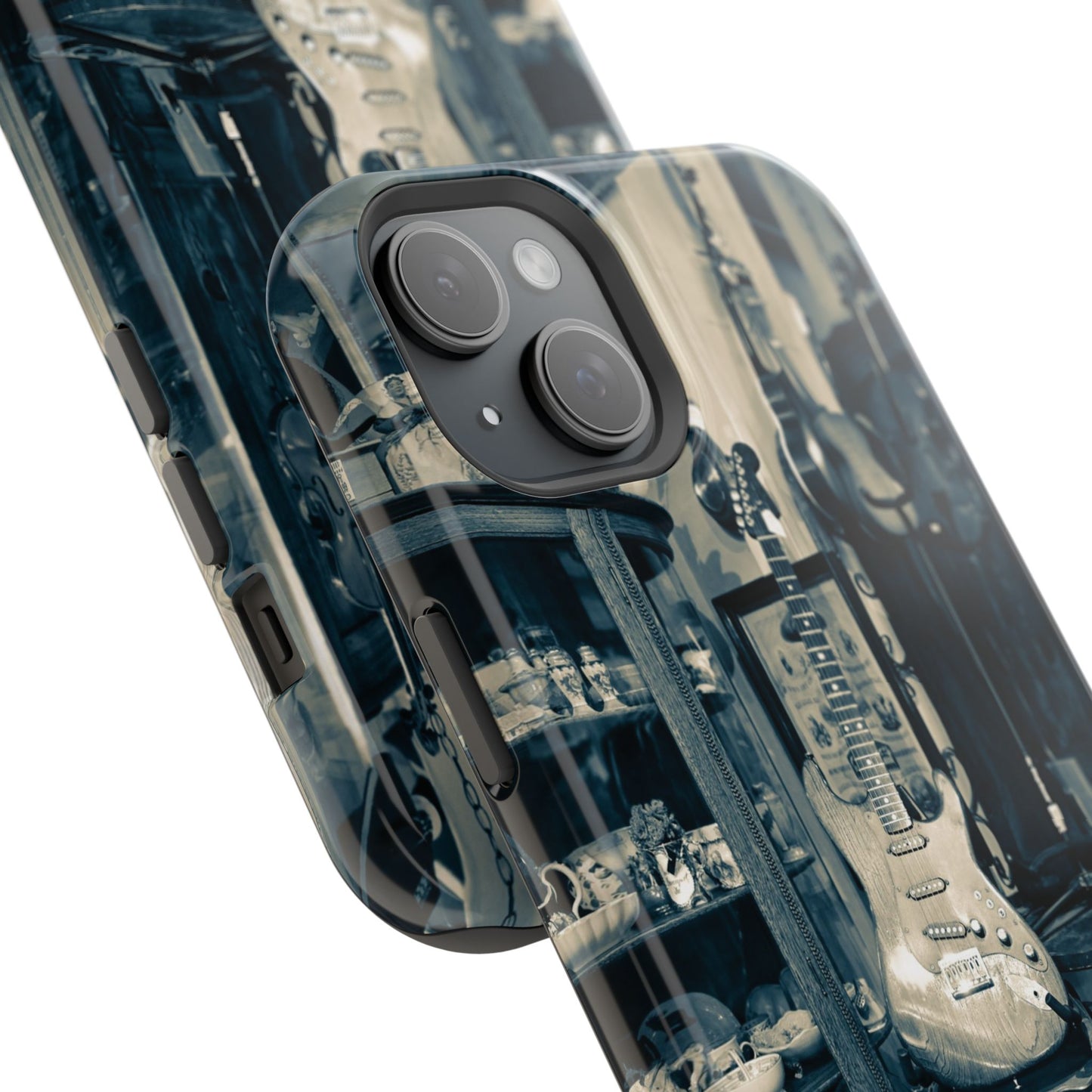 Vintage Electric Guitar Shop Phone Case | Magnetic Impact-Resistant Case