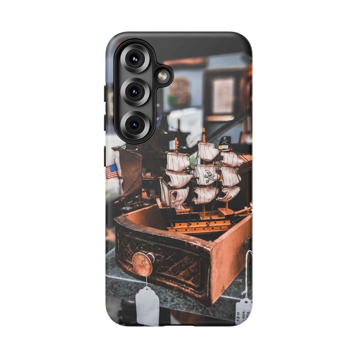 Vintage Ship-Inspired Phone Case, Nautical Design, Tough Phone Cover, Unique Gift for Sea Lovers, Perfect for Summer Adventures