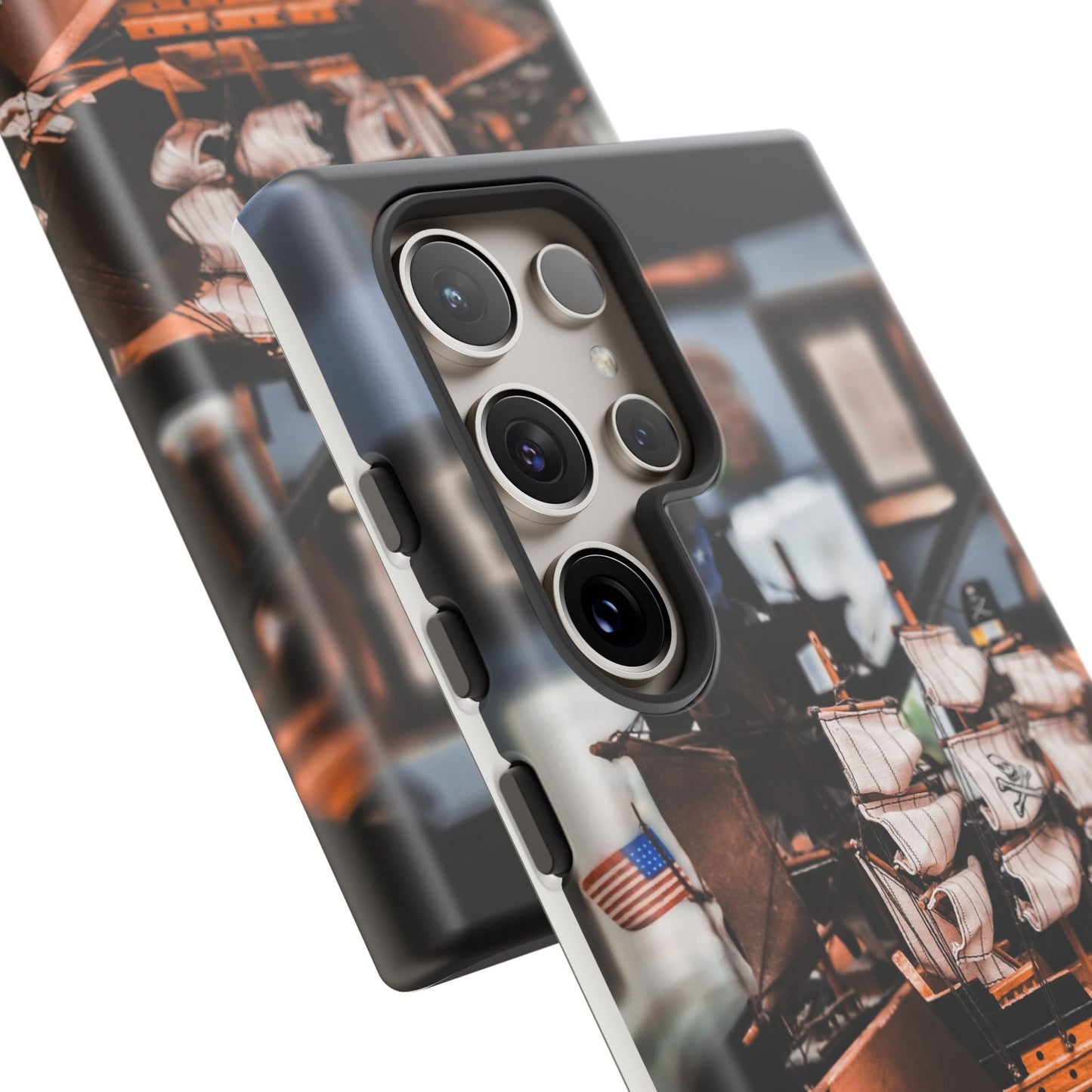 Vintage Ship-Inspired Phone Case, Nautical Design, Tough Phone Cover, Unique Gift for Sea Lovers, Perfect for Summer Adventures