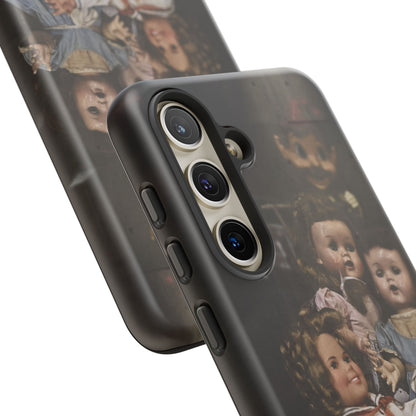 Personalized Creepy Doll Tough Phone Case – Gothic Vintage Graphic