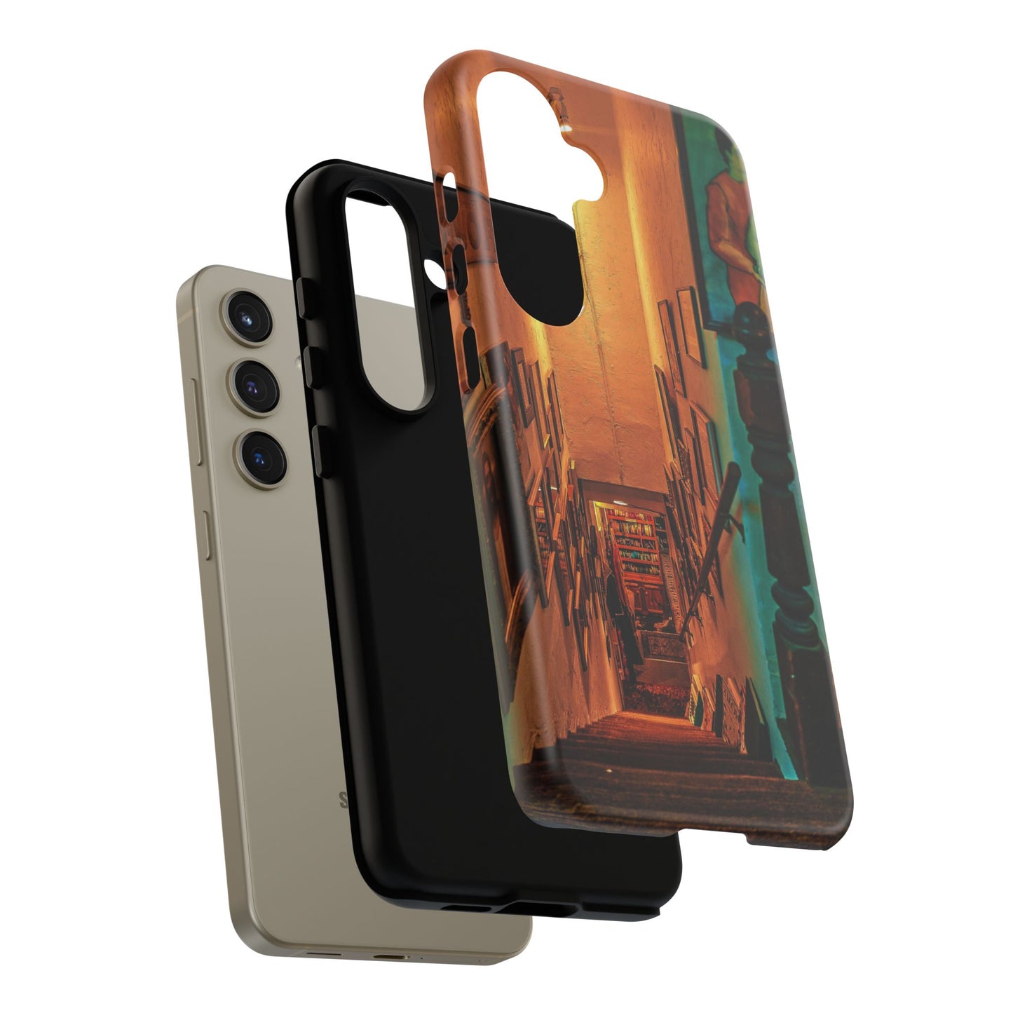 Vintage Gallery Staircase Tough Phone Case--Antique Store Art Phone Cover