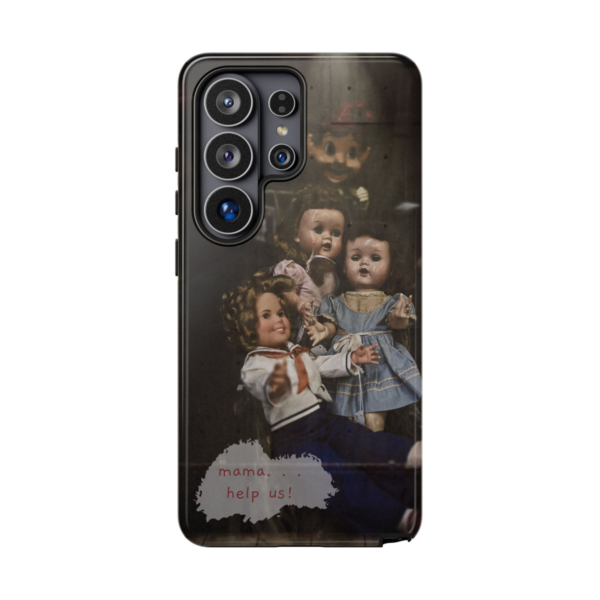 Personalized Creepy Doll Tough Phone Case – Gothic Vintage Graphic