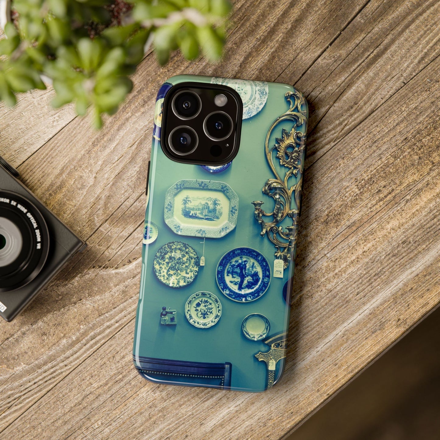 Antique Store Stairwell Phone Case--Vintage Gallery Wall Tough Case