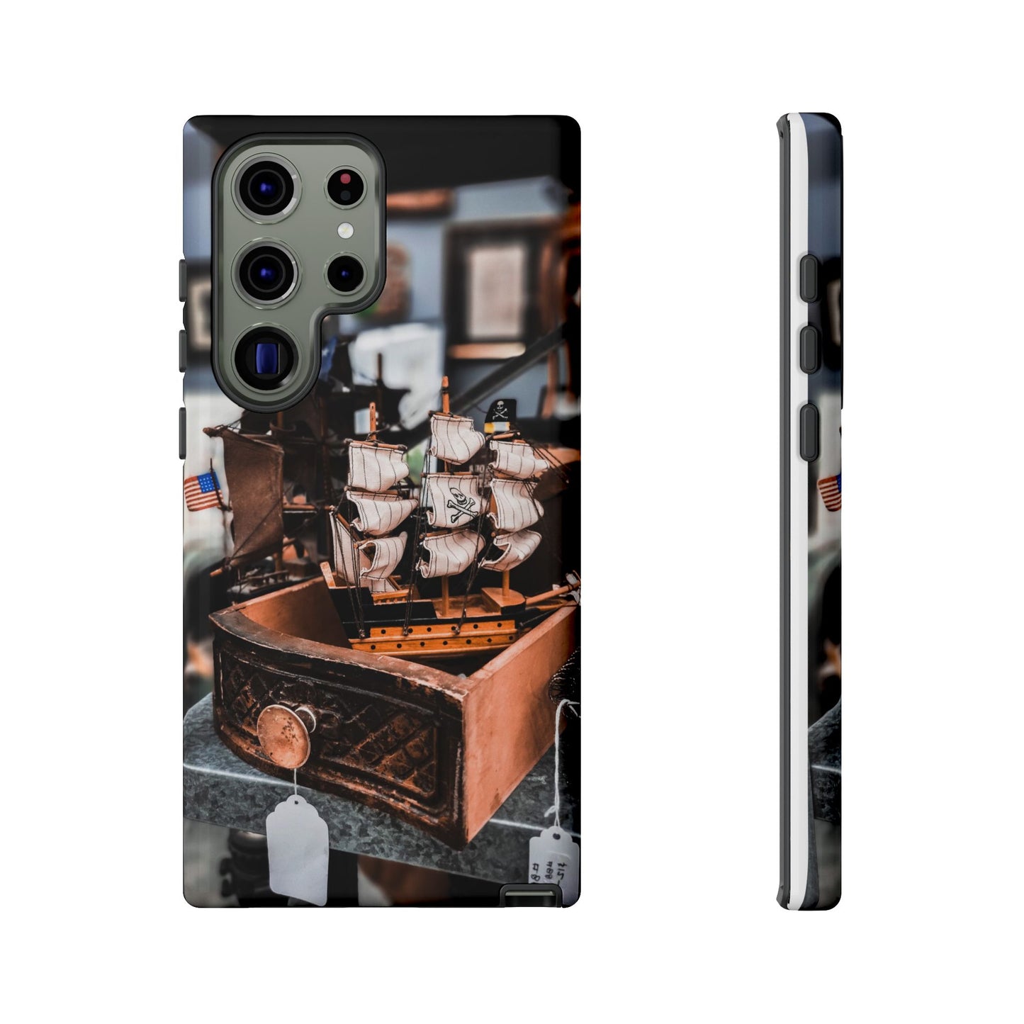 Vintage Ship-Inspired Phone Case, Nautical Design, Tough Phone Cover, Unique Gift for Sea Lovers, Perfect for Summer Adventures