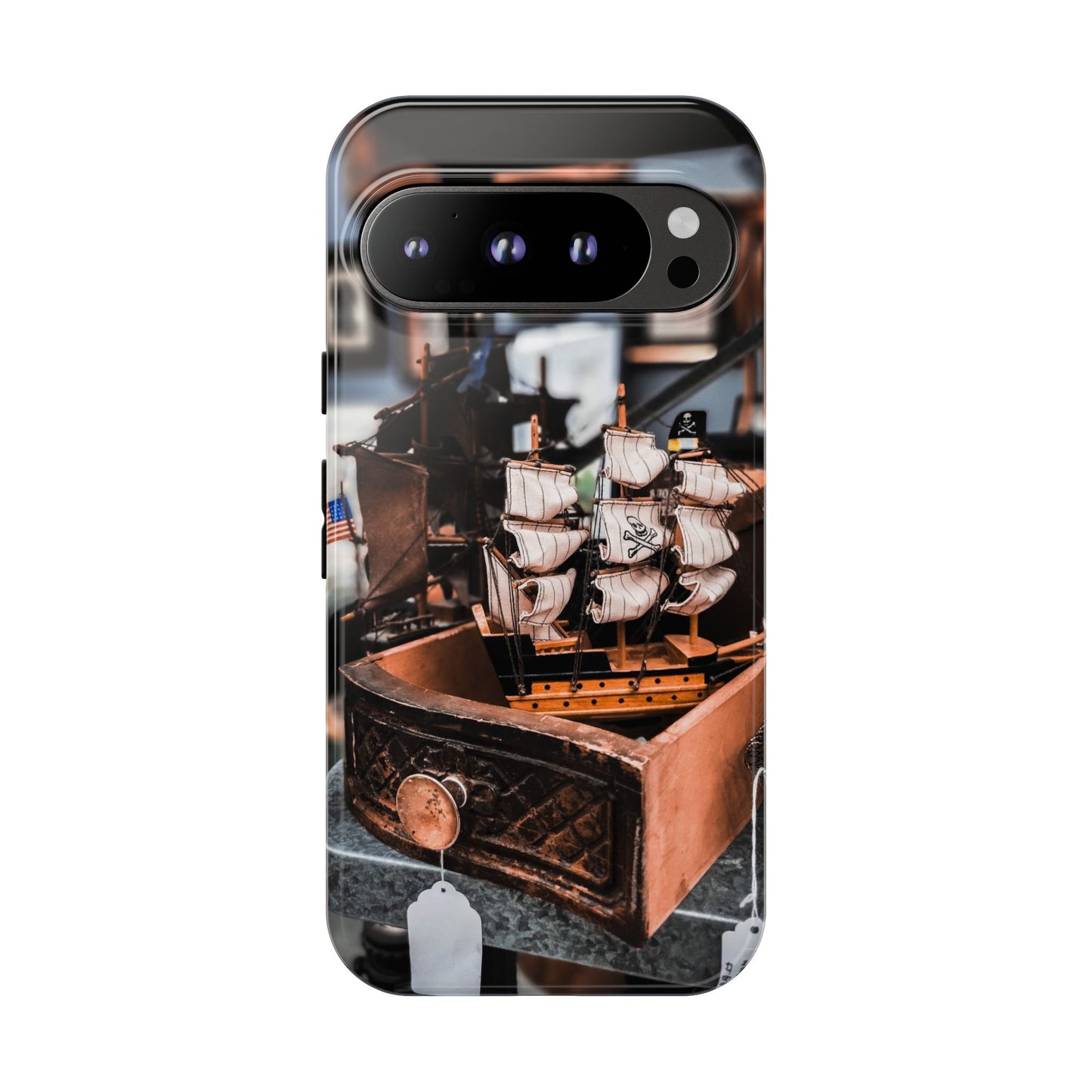 Vintage Ship-Inspired Phone Case, Nautical Design, Tough Phone Cover, Unique Gift for Sea Lovers, Perfect for Summer Adventures