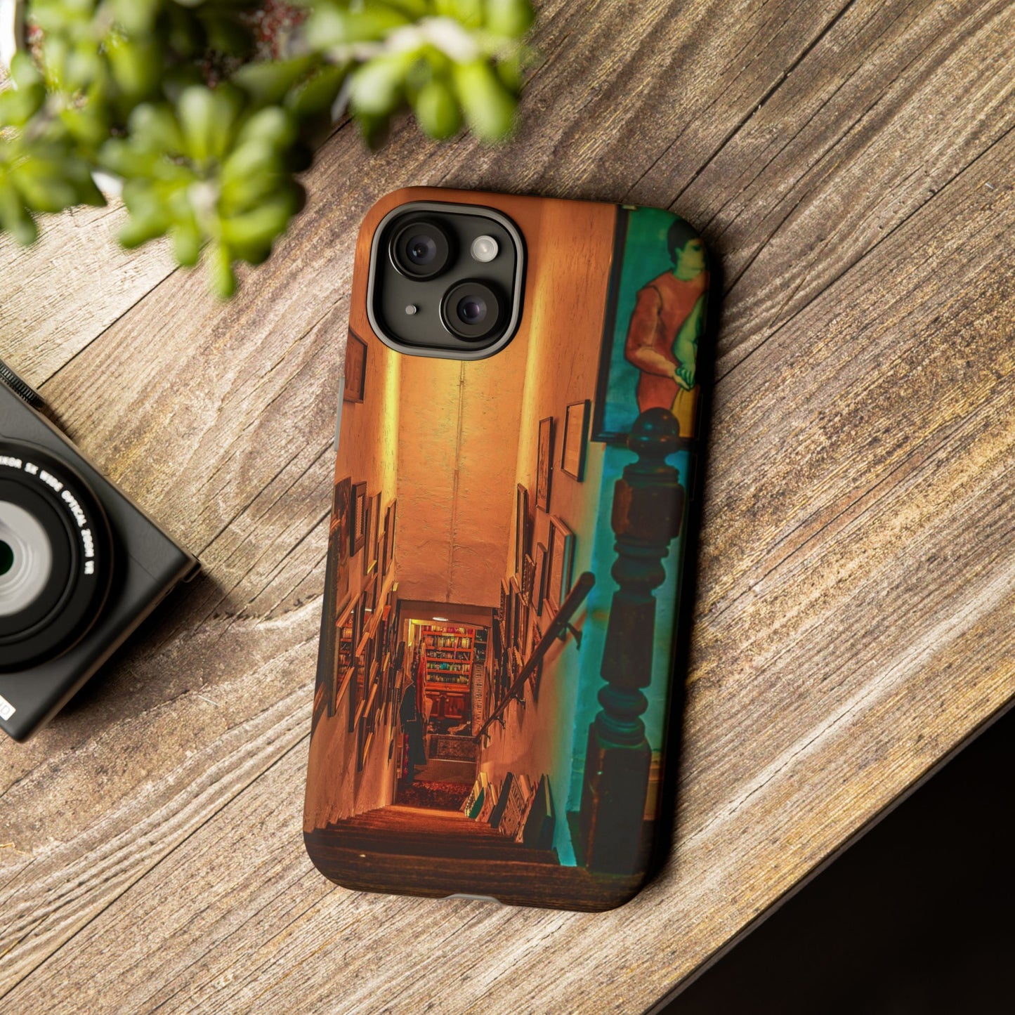 Vintage Gallery Staircase Tough Phone Case--Antique Store Art Phone Cover