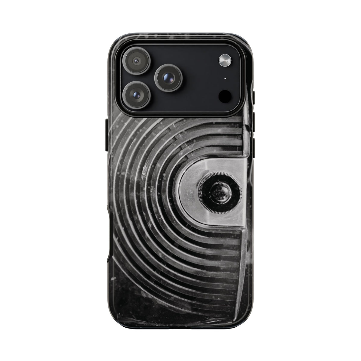 Vintage Radio Black & White Tough Phone Case – Dual-Layer Protective Cover