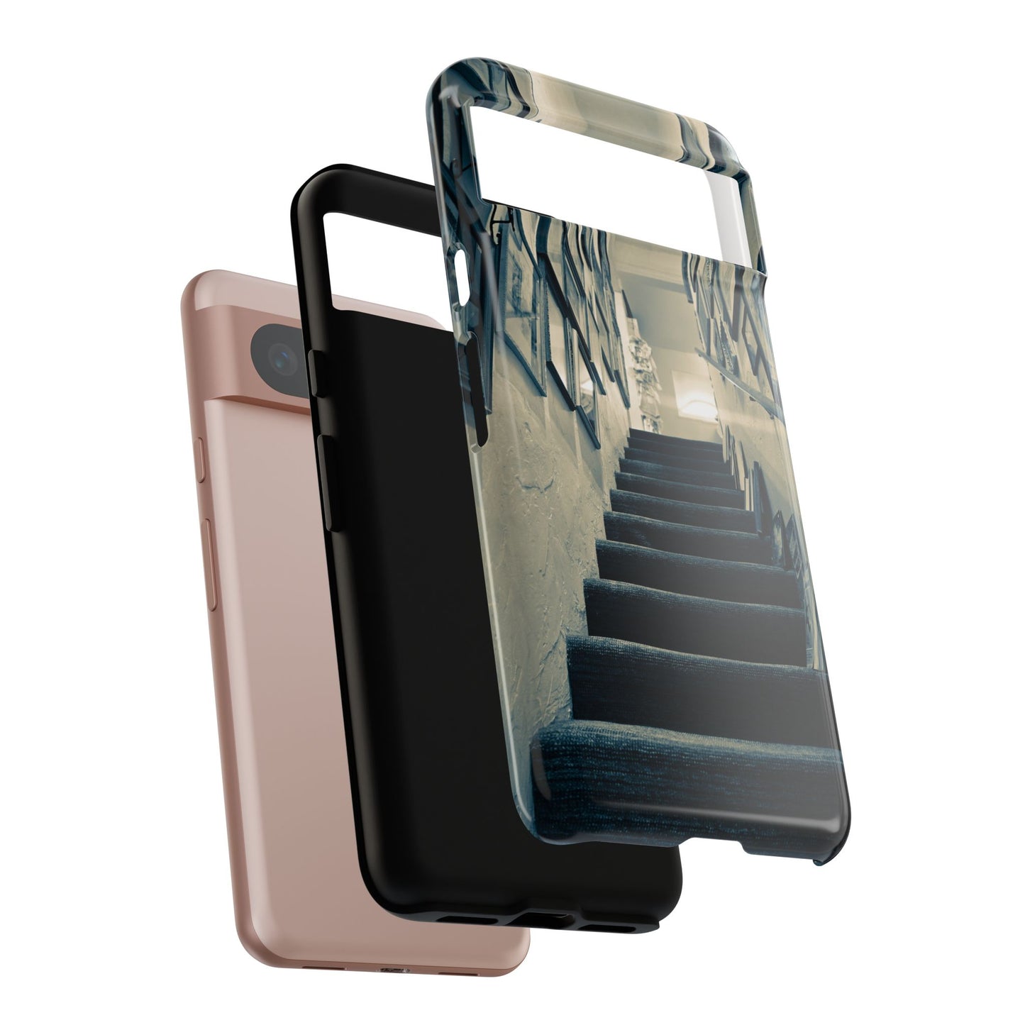 Vintage Boutique Stairway Tough Phone Case, Antique Shop Art Cover for iPhone, Samsung & Google Pixel