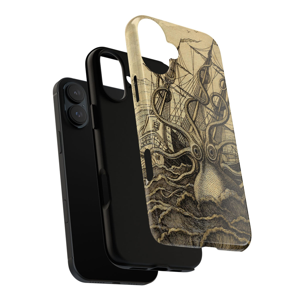 Vintage Kraken Tough Phone Case – Nautical Sea Monster Graphic