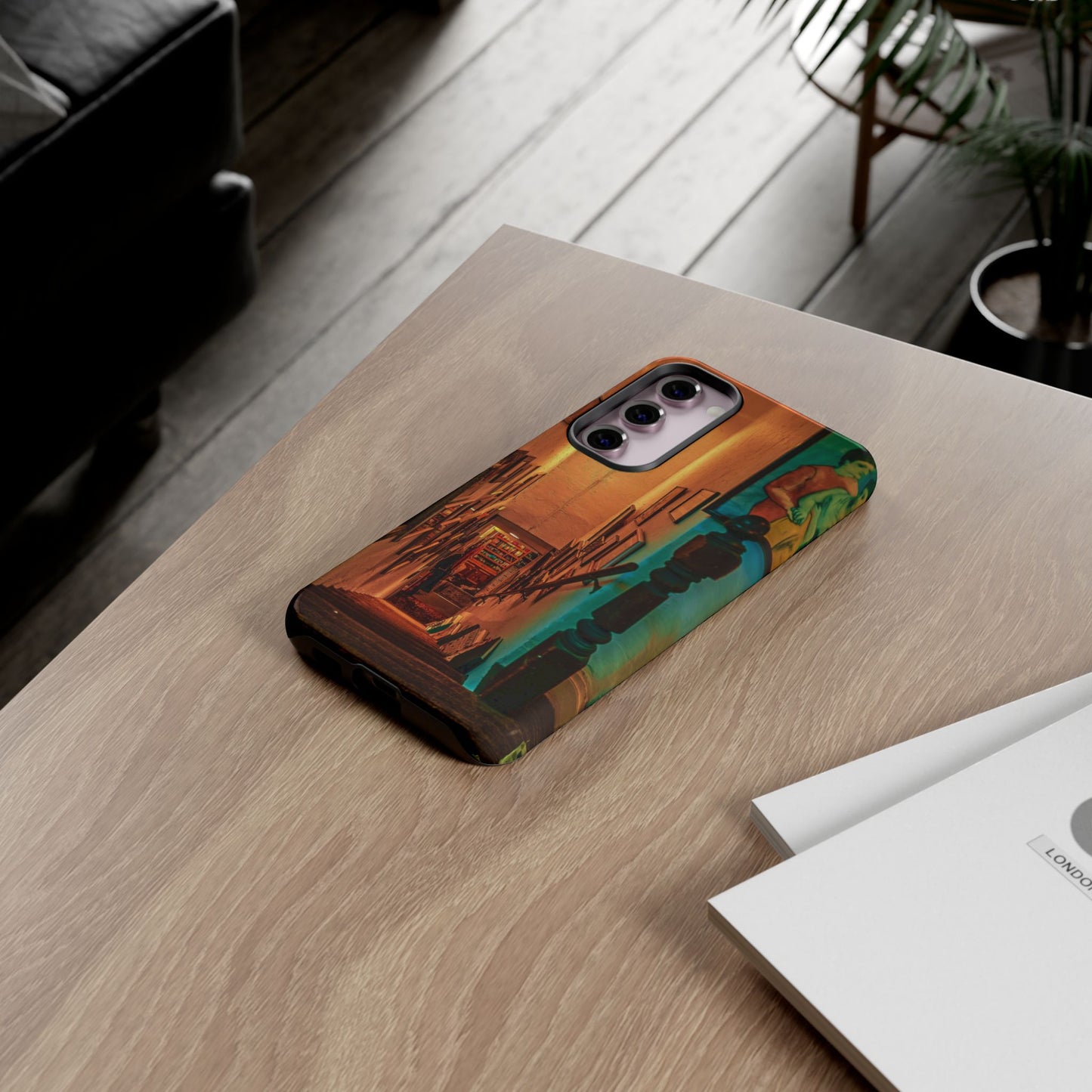 Vintage Gallery Staircase Tough Phone Case--Antique Store Art Phone Cover