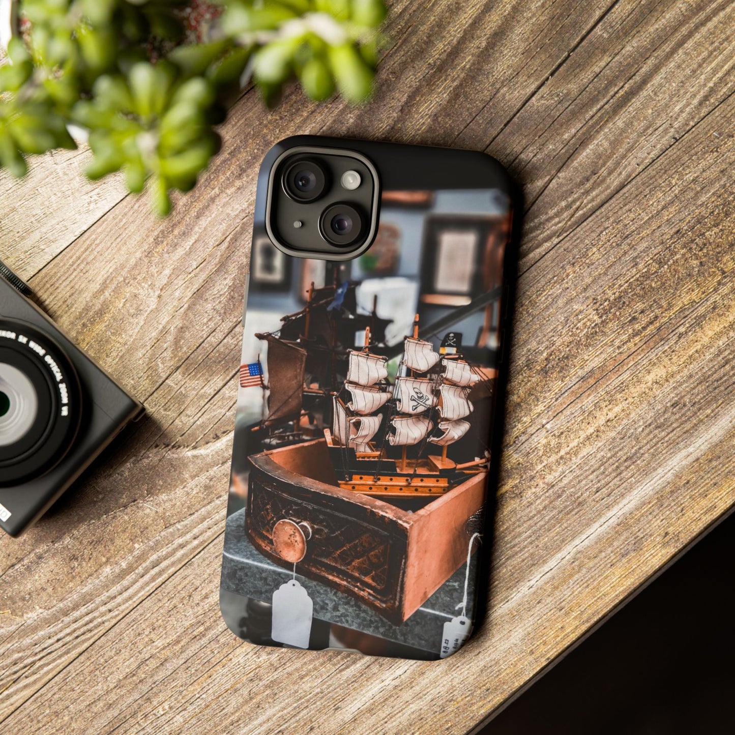 Vintage Ship-Inspired Phone Case, Nautical Design, Tough Phone Cover, Unique Gift for Sea Lovers, Perfect for Summer Adventures