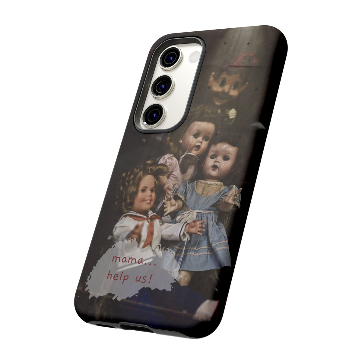 Personalized Creepy Doll Tough Phone Case – Gothic Vintage Graphic
