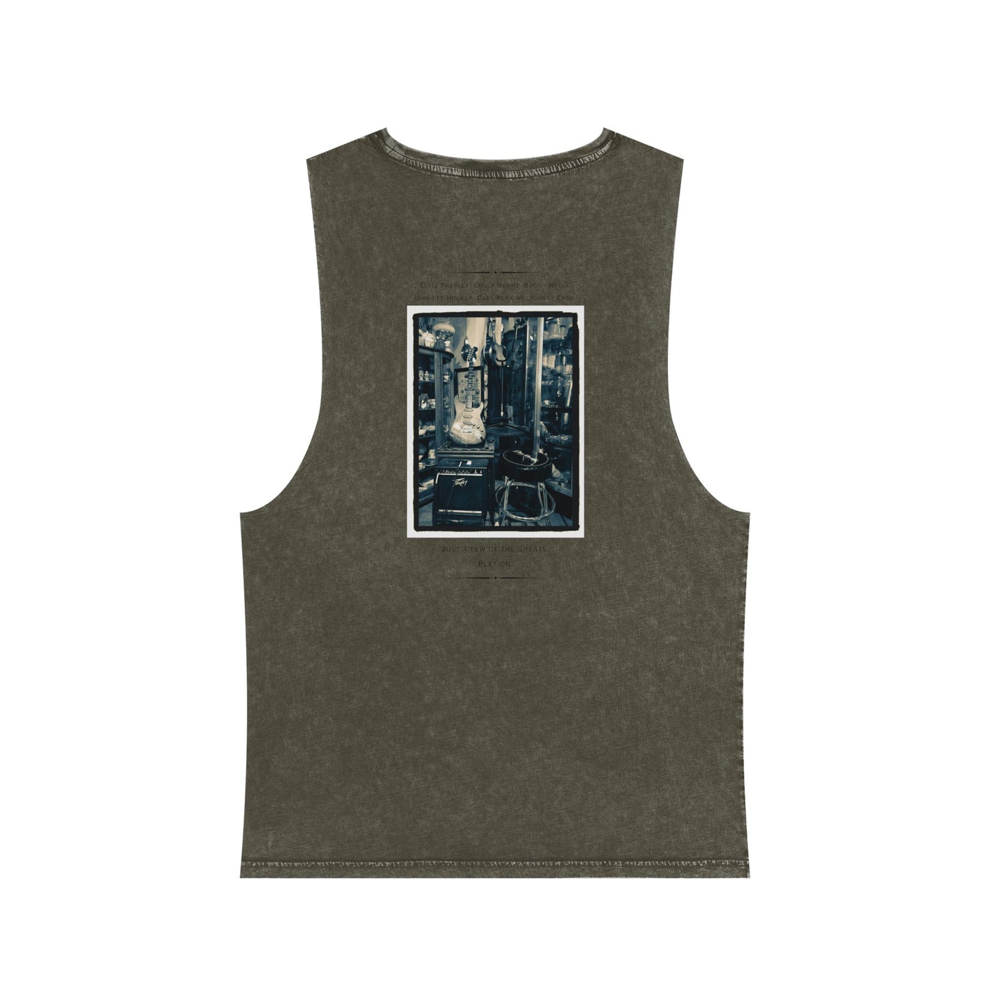 Guitar Greats, Relaxed Vintage Tank Top, Casual Summer Wear, Music Lover's Apparel, Unisex Gift, Outdoor Activities, Festival Outfit