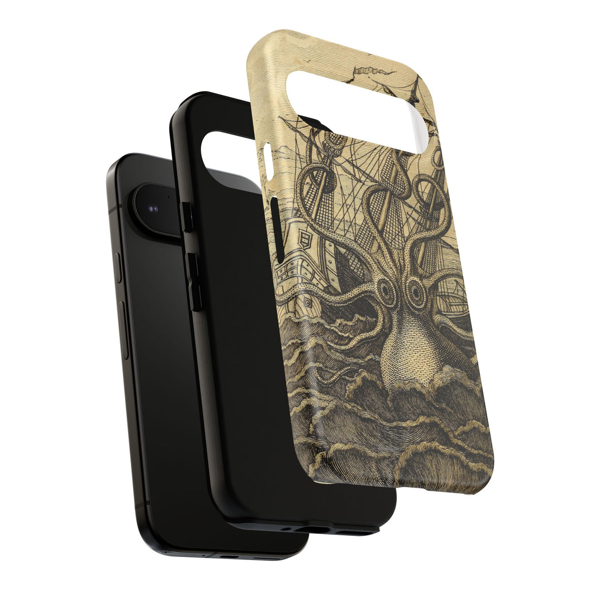 Vintage Kraken Tough Phone Case – Nautical Sea Monster Graphic