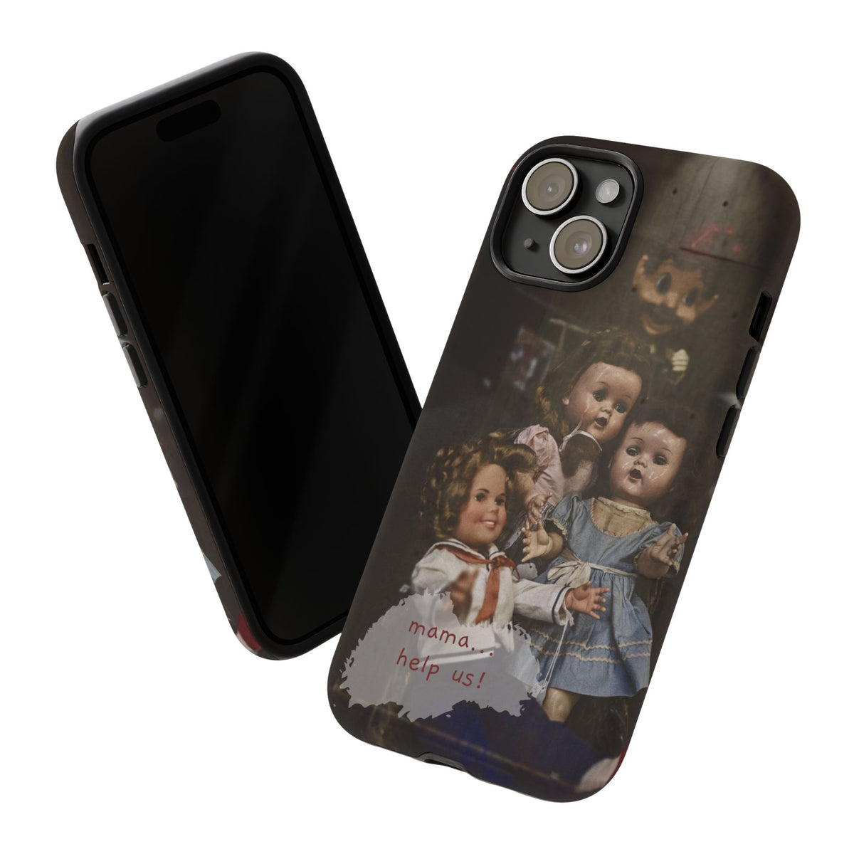 Personalized Creepy Doll Tough Phone Case – Gothic Vintage Graphic