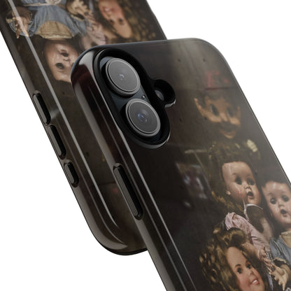 Personalized Creepy Doll Tough Phone Case – Gothic Vintage Graphic