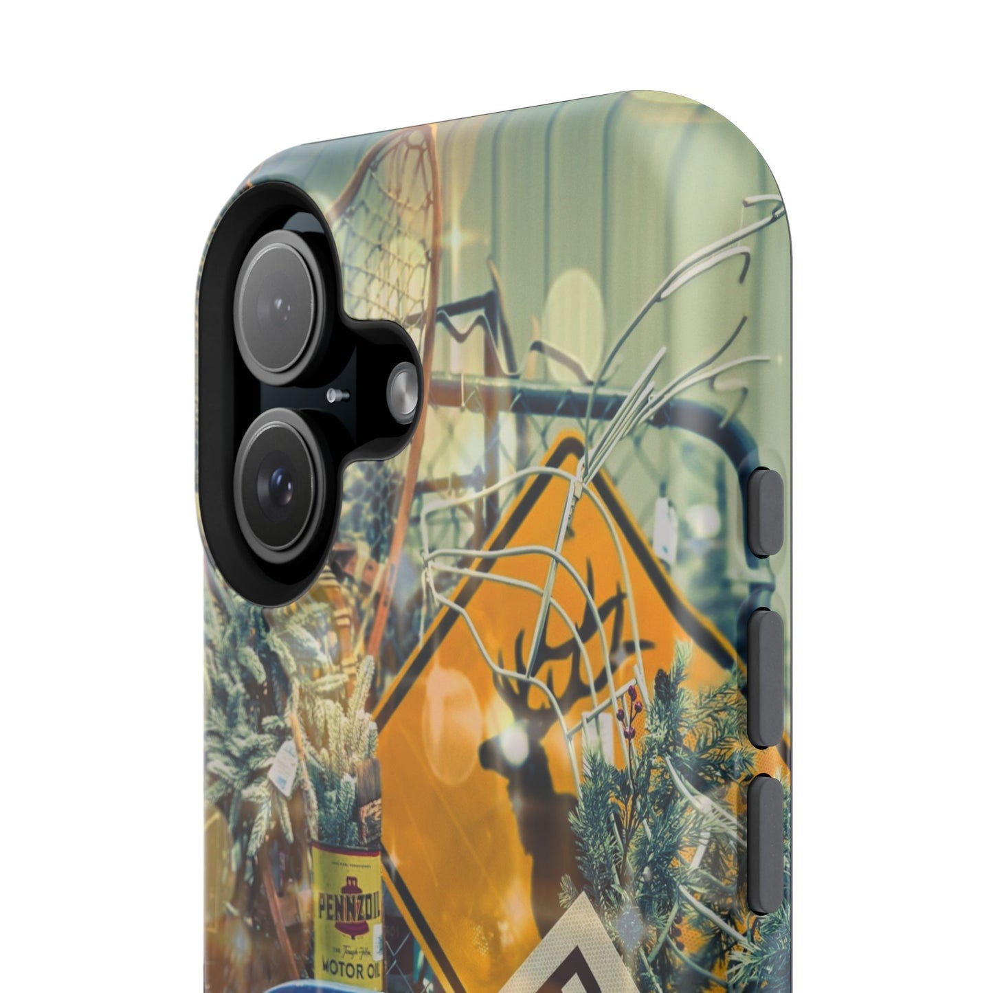 Vintage Railroad Crossing Collage Phone Case