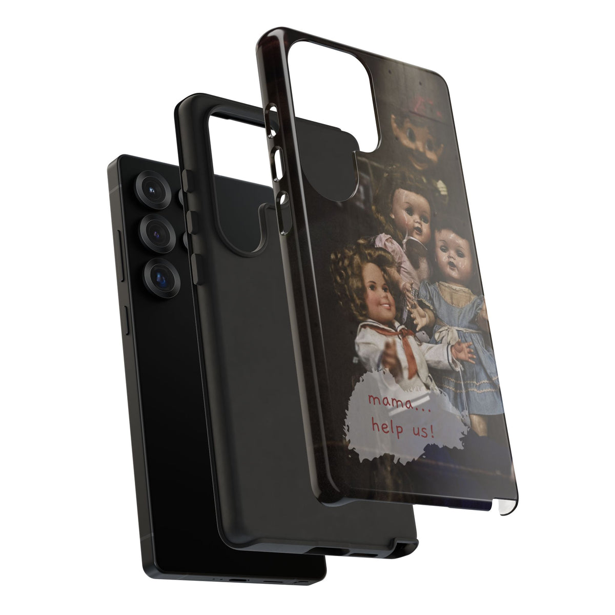 Personalized Creepy Doll Tough Phone Case – Gothic Vintage Graphic