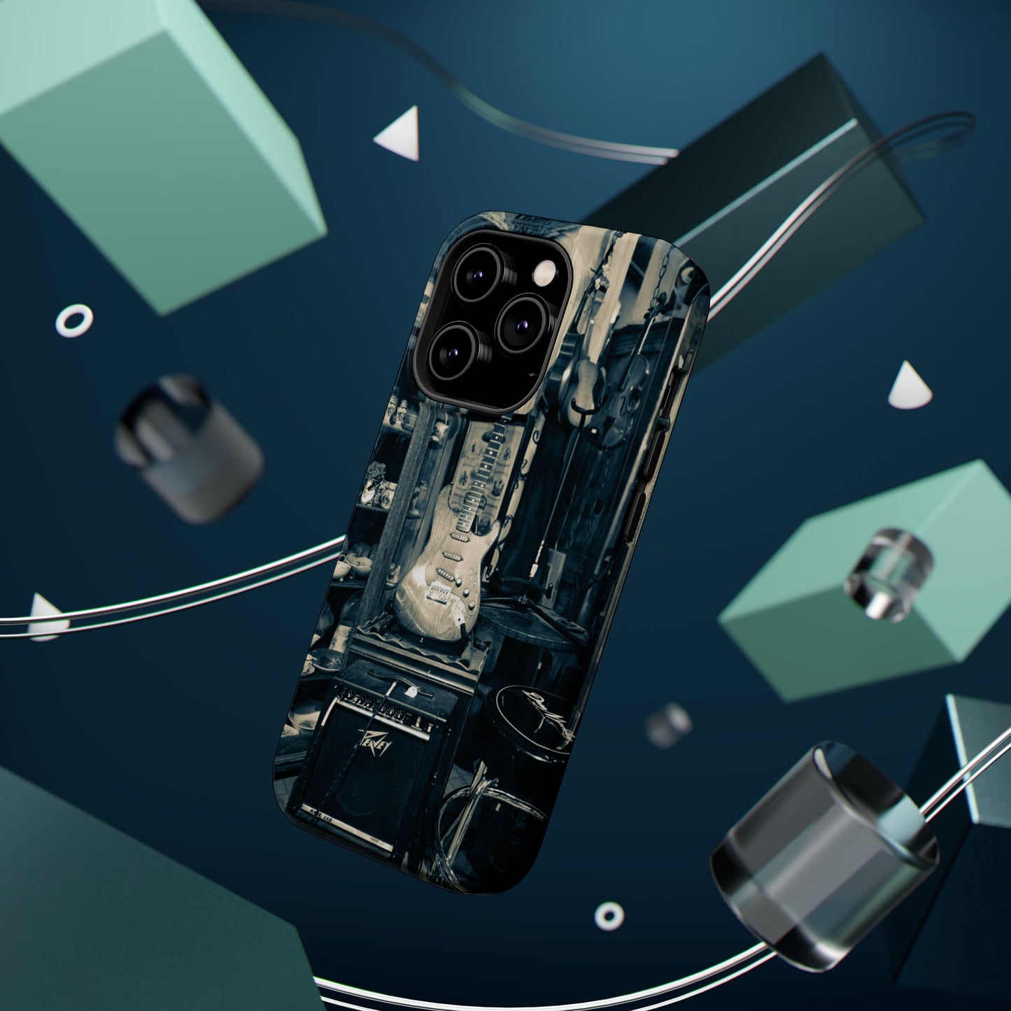 Vintage Electric Guitar Shop Phone Case | Magnetic Impact-Resistant Case