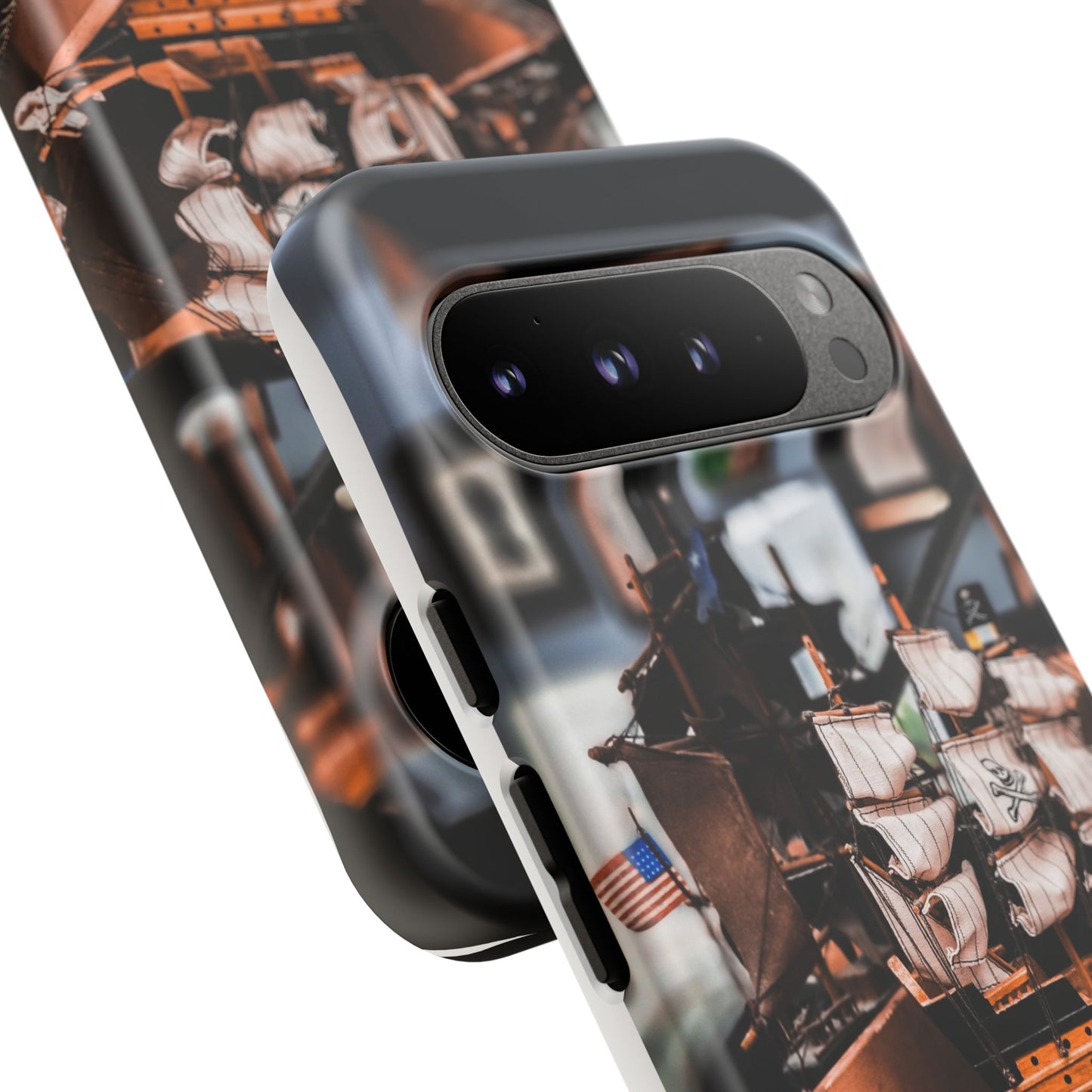 Vintage Ship-Inspired Phone Case, Nautical Design, Tough Phone Cover, Unique Gift for Sea Lovers, Perfect for Summer Adventures