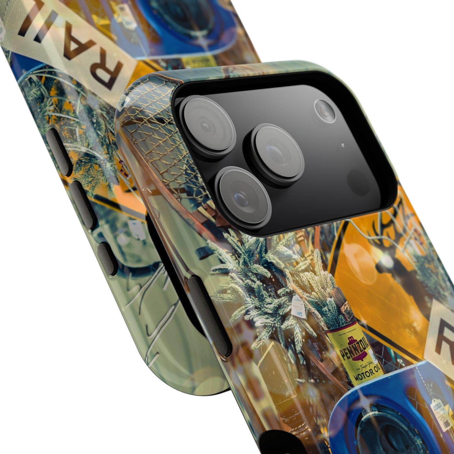 Vintage Railroad Crossing Collage Phone Case