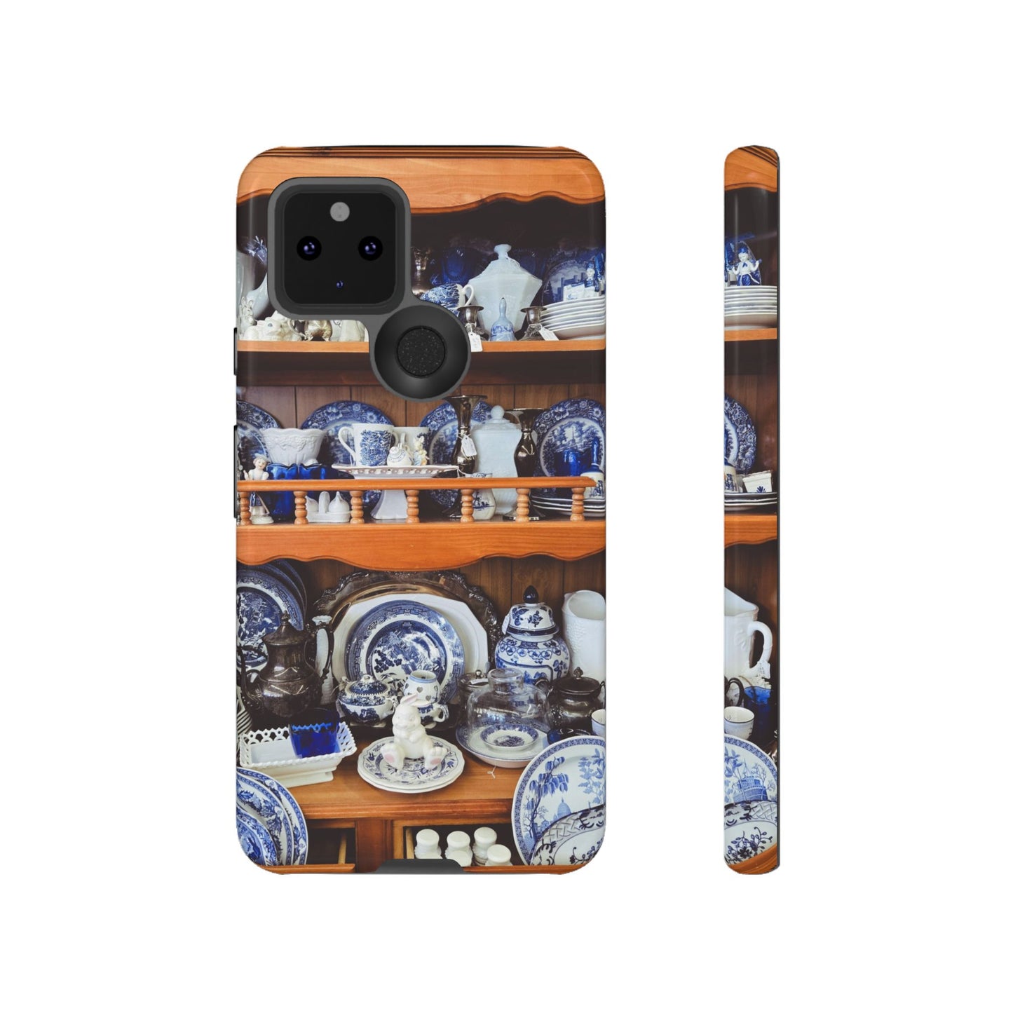 Blue & White Curio Charm Tough Phone Case. Classic China-Inspired Design with Timeless Elegance for Your iPhone, Samsung, or Google Pixel