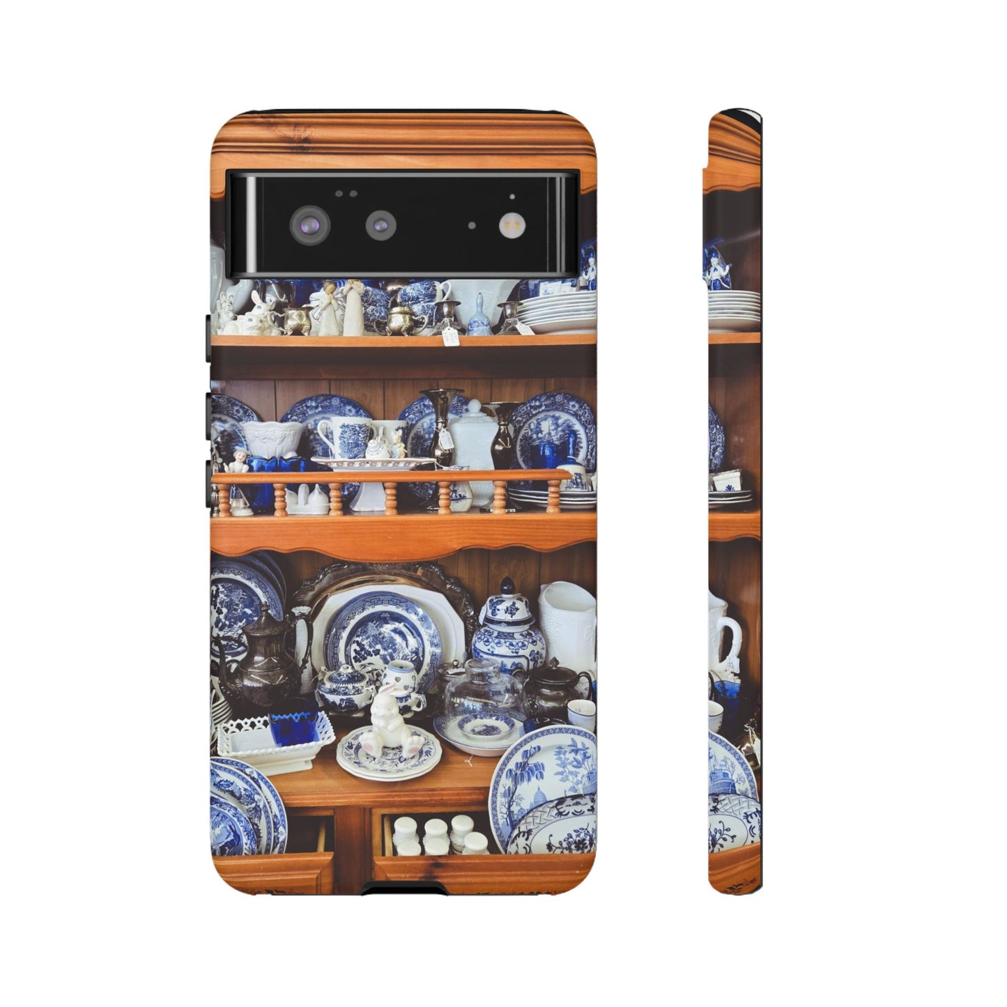 Blue & White Curio Charm Tough Phone Case. Classic China-Inspired Design with Timeless Elegance for Your iPhone, Samsung, or Google Pixel