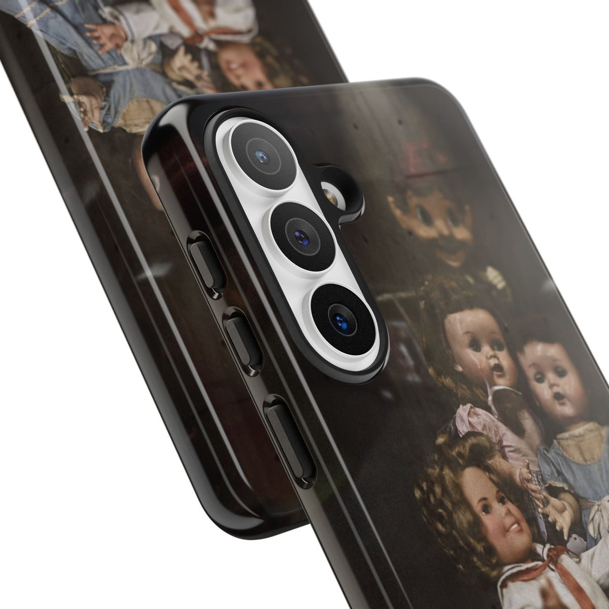 Personalized Creepy Doll Tough Phone Case – Gothic Vintage Graphic