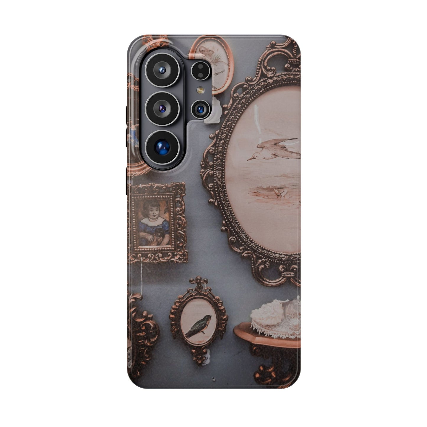 Vintage Frame Gallery Phone Case with MagSafe, Antique Wall Art Tough Case, Impact Resistant Protective Phone Cover