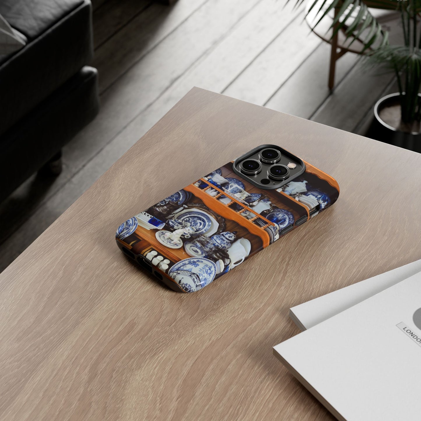 Blue & White Curio Charm Tough Phone Case. Classic China-Inspired Design with Timeless Elegance for Your iPhone, Samsung, or Google Pixel