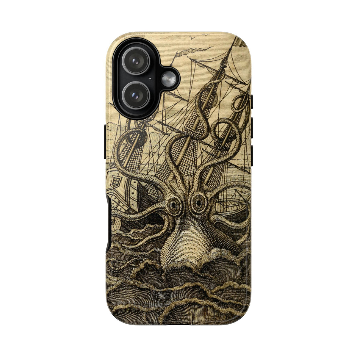 Vintage Kraken Tough Phone Case – Nautical Sea Monster Graphic