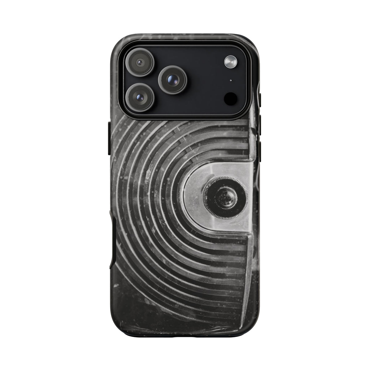 Vintage Radio Black & White Tough Phone Case – Dual-Layer Protective Cover