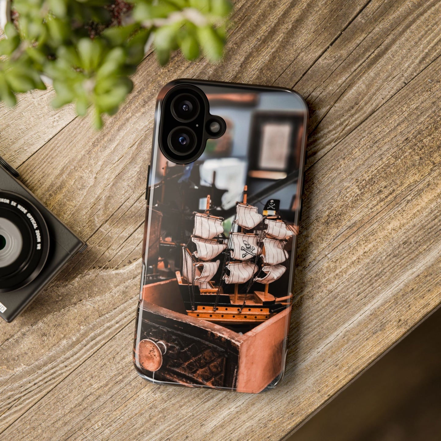 Vintage Ship-Inspired Phone Case, Nautical Design, Tough Phone Cover, Unique Gift for Sea Lovers, Perfect for Summer Adventures