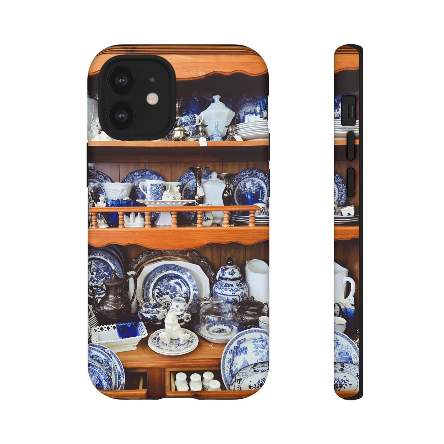 Blue & White Curio Charm Tough Phone Case. Classic China-Inspired Design with Timeless Elegance for Your iPhone, Samsung, or Google Pixel
