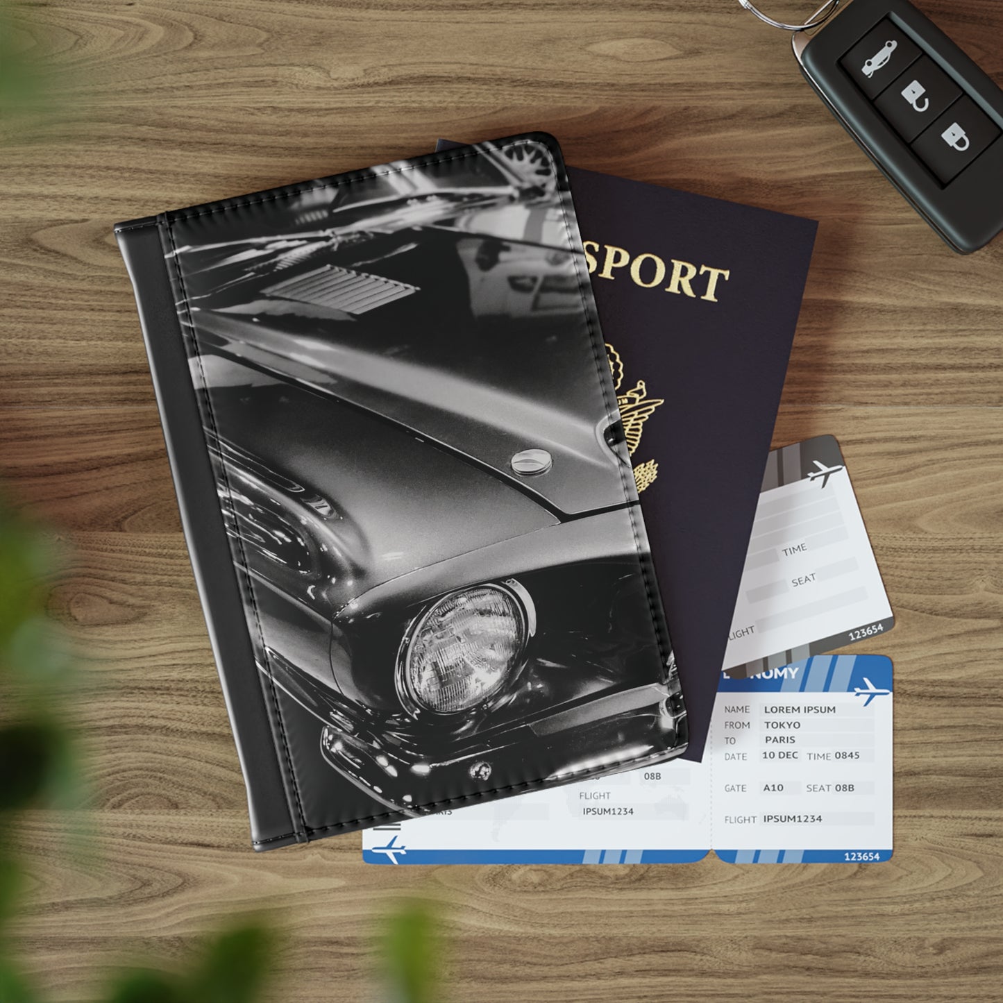 Vintage Mustang Passport Cover — Timeless Muscle for the Long Road