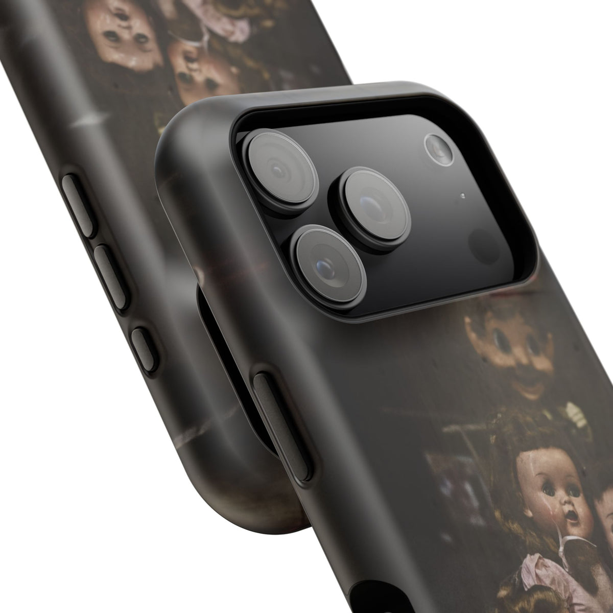 Personalized Creepy Doll MagSafe Tough Phone Case – Gothic Vintage Graphic