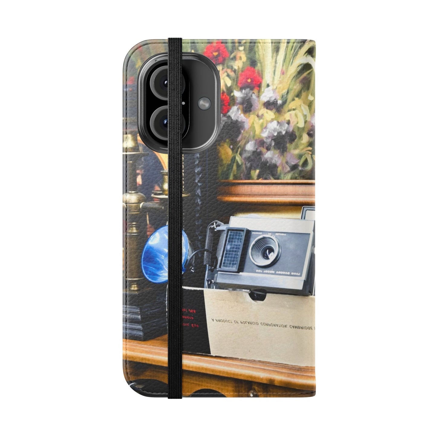 Vintage Camera Flip Case - Retro Style Phone Wallet Cover