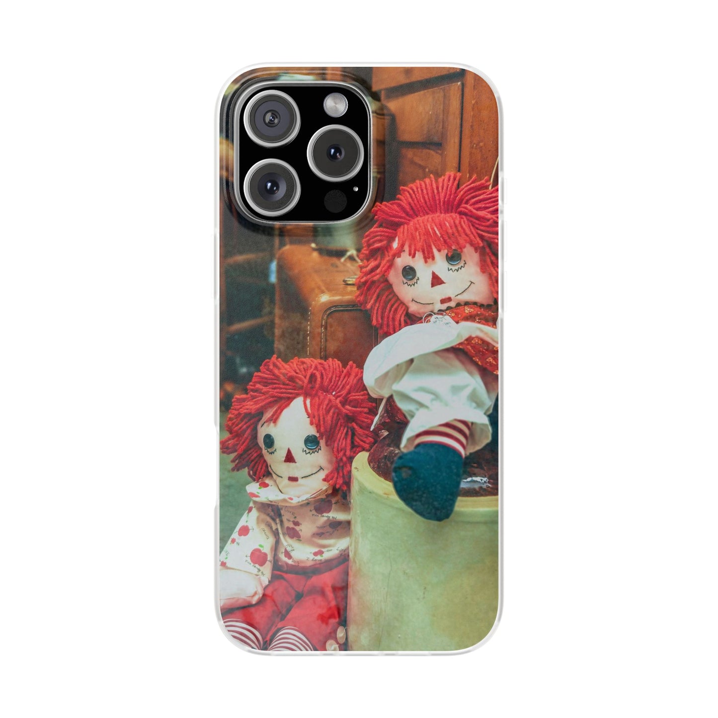 Vintage Doll Phone Cases, Cute Accessory, Gifts for Doll Lovers, Durable Flexi Covers, Fun Phone Protection