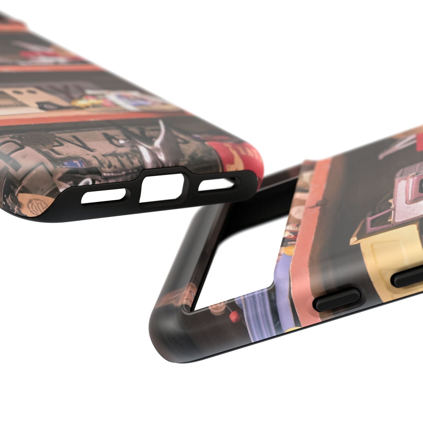 Vintage Toy Shelf Tough Phone Case, Nostalgic Collector Gift for iPhone, Samsung & Google Pixel